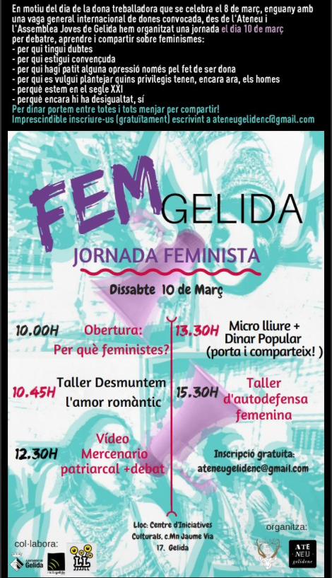 Fem Gelida Jornada Feminista 10 de març