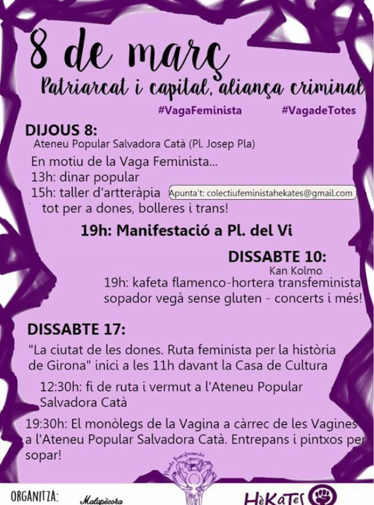 8 de març a Girona