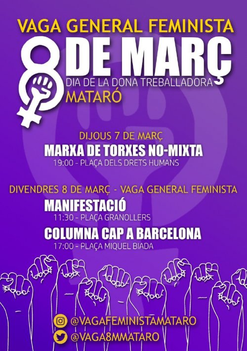 8 de març a Mataró